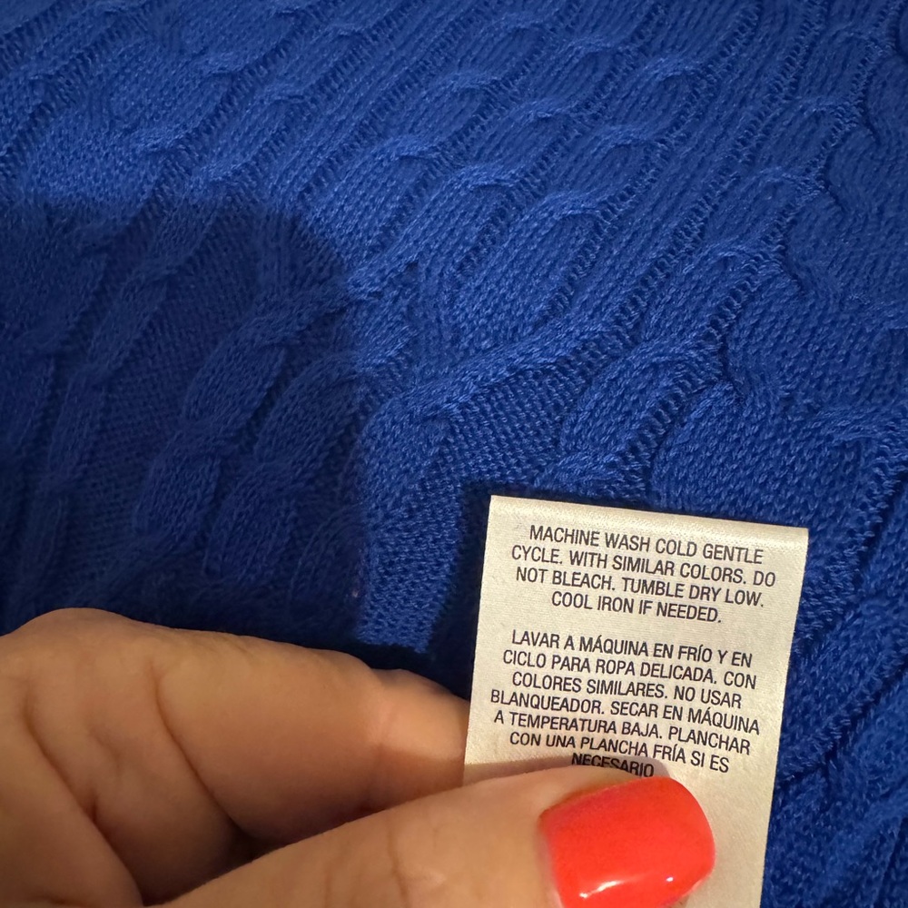 NWT BEAUTIFUL Royal Blue Turtleneck Sweater  XLARGE   #T - Picture 8 of 11